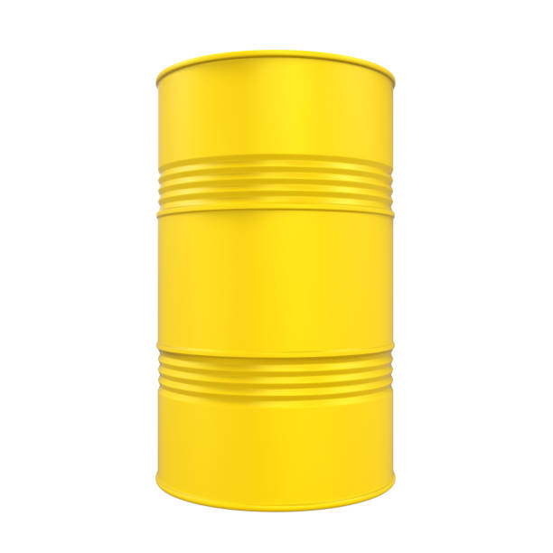 istock Yellow Oil Drum Isolated 696834756