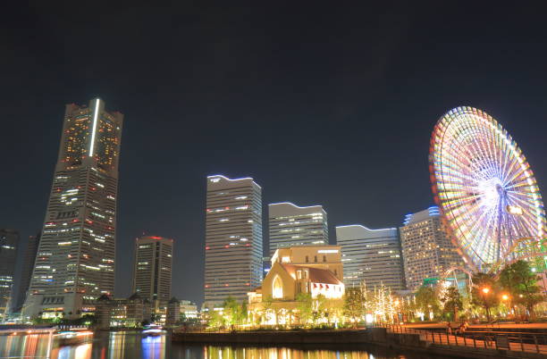 istock Yokohama downtown night cityscape Japan 696835274
