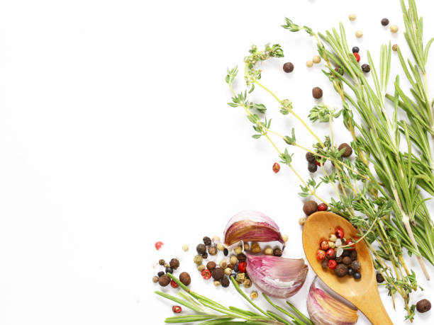 istock Herbs and spices - background for cooking 696838132