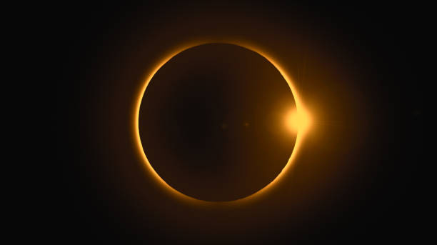 Solar eclipse This is a digitally generated image prepared from scratch in image processing software. It contains 6 layers. lunar eclipse stock pictures, royalty-free photos & images