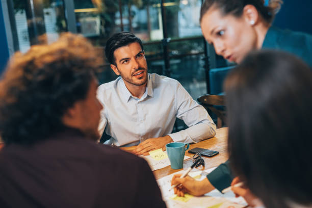 istock Man at a business meeting 696855928