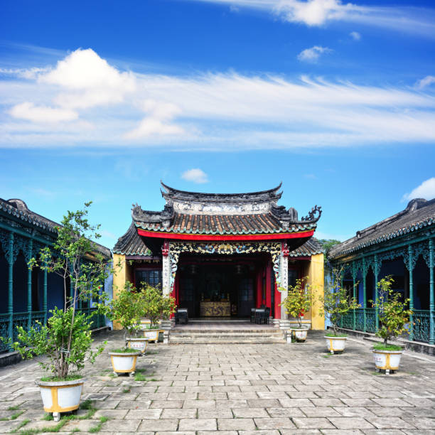 Trung Hoa Assembly Hall establish in 15th by Chinese merchants in Hoi An, Vietnam. Composite photo