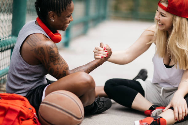 istock Two young women after workout 696861818