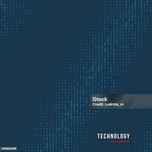 Abstract Matrix Digital Background Stock Illustration - Download Image ...
