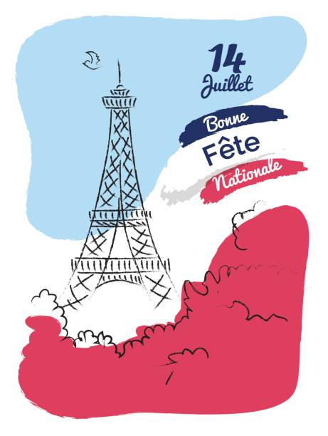 istock 14 july Happy Bastille Day flyer, banner or poster. 696868076