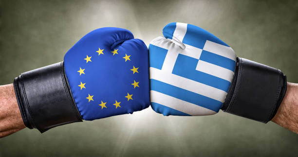 istock A boxing match between the European Union and Greece 696876856