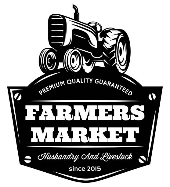 ilustrații de stoc cu tractor vintage vector. - tractor