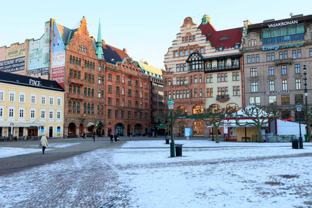 말 뫼 시 도시 풍경, 스웨덴 - stockholm sweden gamla stan town square 뉴스 사진 이미지
