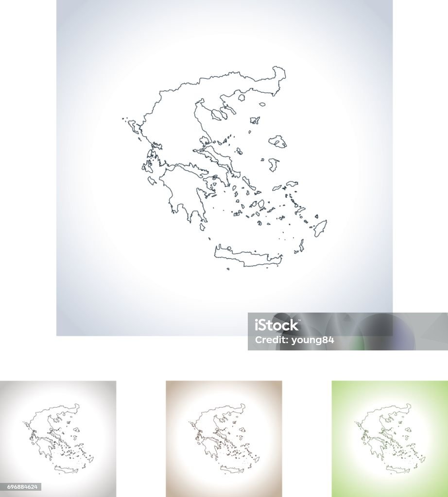 Greece map vector map of Greece Cartography stock vector