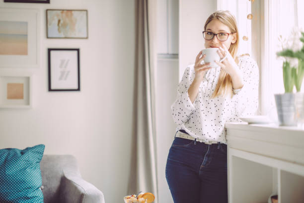 istock Young woman at home 696911814