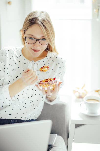 istock Young woman at home 696911870