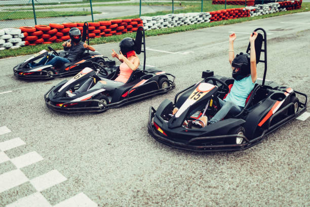 istock Family go-Karts 696920462