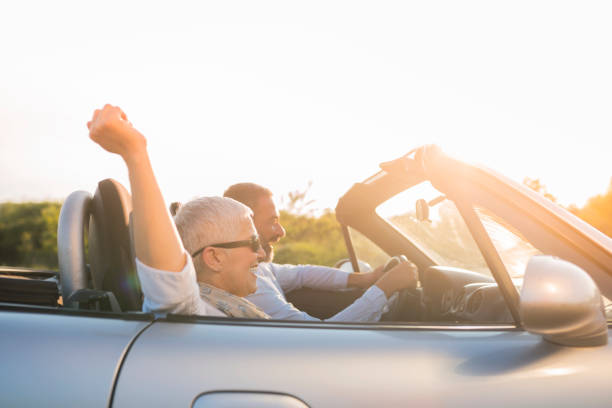 istock Mature couple at car 696935920