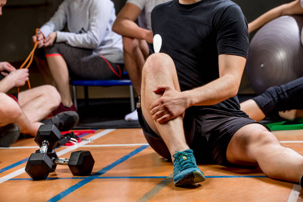 istock Break Time In Gym  For Personal Trainer 696936180