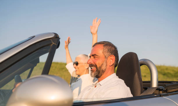 istock Mature couple at car 696939338