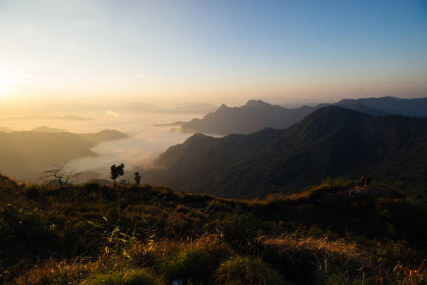 istock Sunrise at Phu Chi Fa mountain at Chiangrai, Thailand 696939718