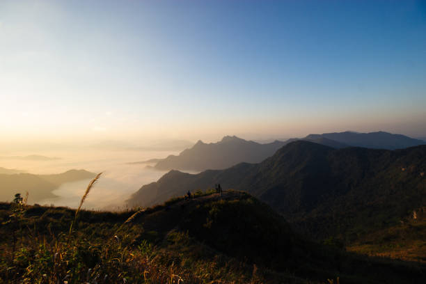 istock Sunrise at Phu Chi Fa mountain at Chiangrai, Thailand 696939720