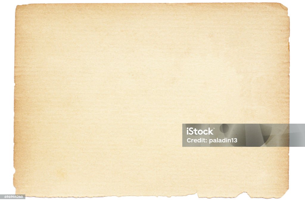 Textura de papel velho isolado - Foto de stock de Papel royalty-free