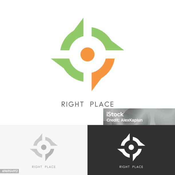 Right Place Symbol Stock Illustration - Download Image Now - Aiming, Cartography, Conceptual Symbol