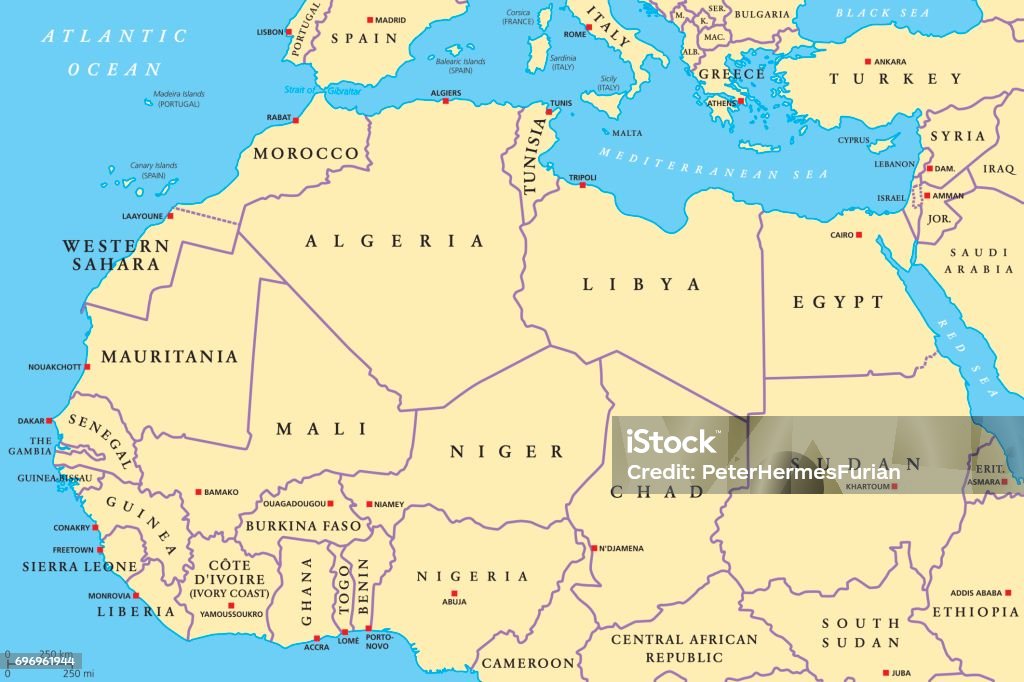 北アフリカ諸国の政治地図 アルジェリアのベクターアート素材や画像を多数ご用意 アルジェリア, エジプト, モロッコ iStock