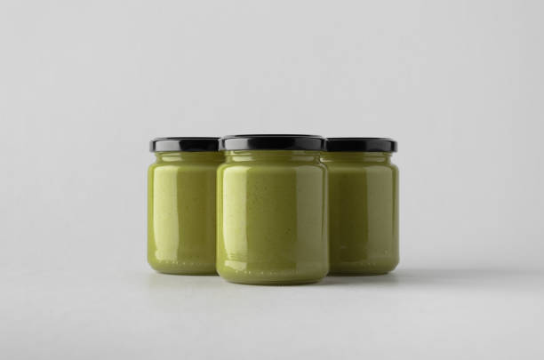 istock Pumpkin / Hemp Seed Butter Jar Mock-Up - Three Jars 696962640