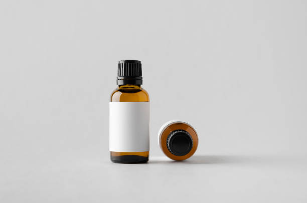 istock Dropper Bottle Mock-Up - Two Bottles. Blank Label 696978644