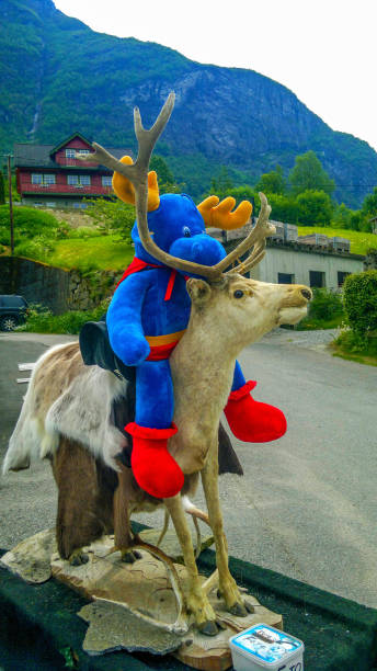 istock Teddy bear and deer Olden, Norway 696984666