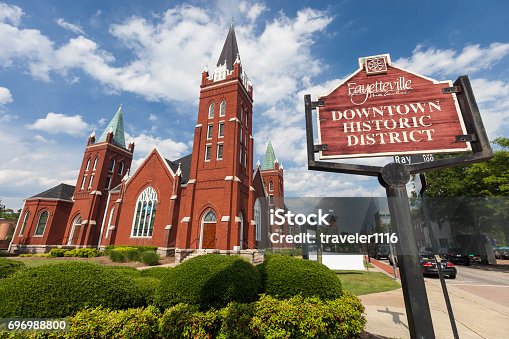 istock The Hay Street United Methodist Church in downtown Fayetteville, North Carolina 696988800