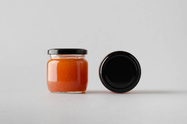 istock Quince Jam Jar Mock-Up - Two Jars 696995030