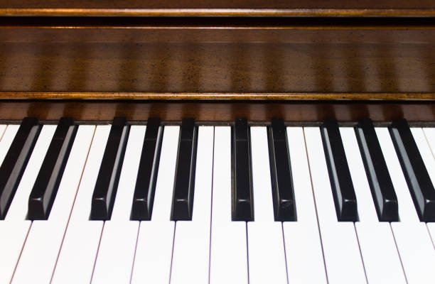 istock Piano Keys Closeup Background 697030394