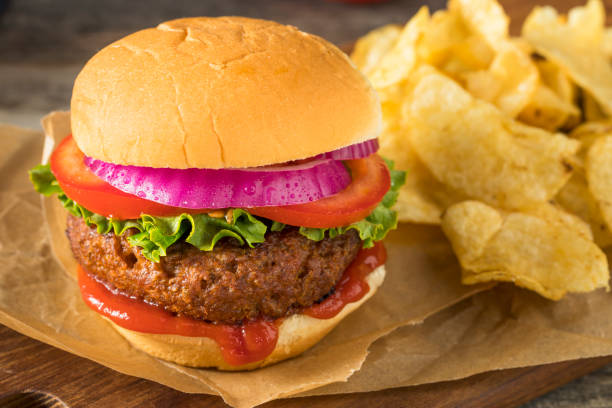 Healthy Vegan Vegetarian Meat Free Burger