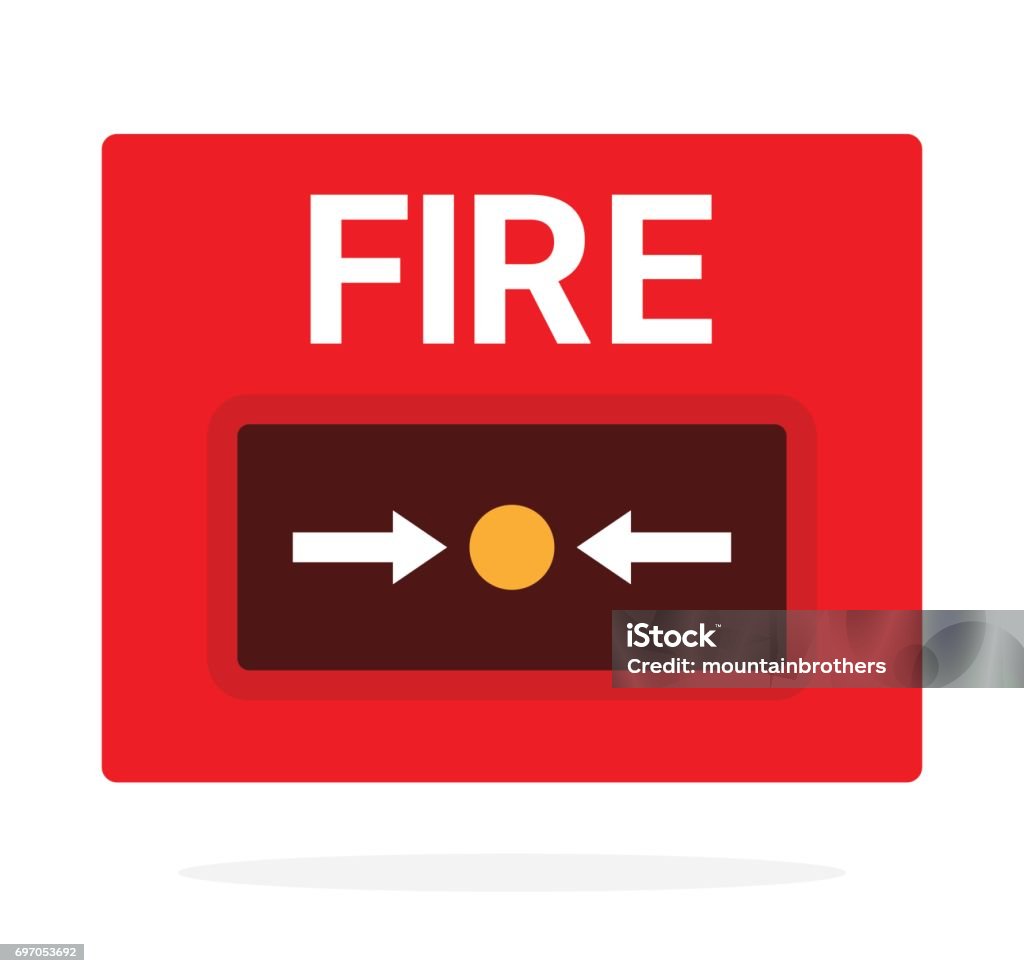 Fire Button Fig Fire Button Stock Illustration - Download Image Now - Alarm, Alertness ...