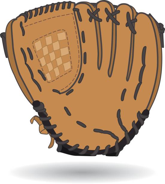 baseball glove brown leather baseball glove baseball glove stock illustrations