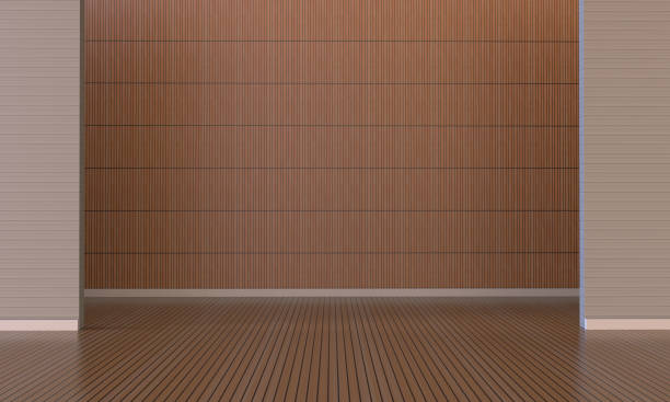 istock Modern Loft and wood wall 697053974