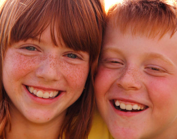Happy kids playing outdoors