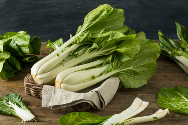 istock Raw Green Organic Bok Choy 697057532