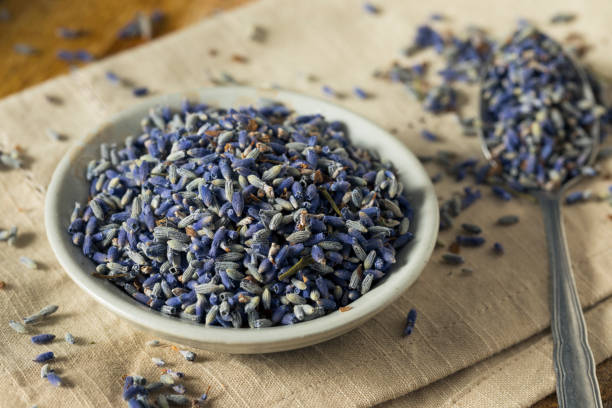 istock Raw Organic Dry Purple Lavender Spice 697058030