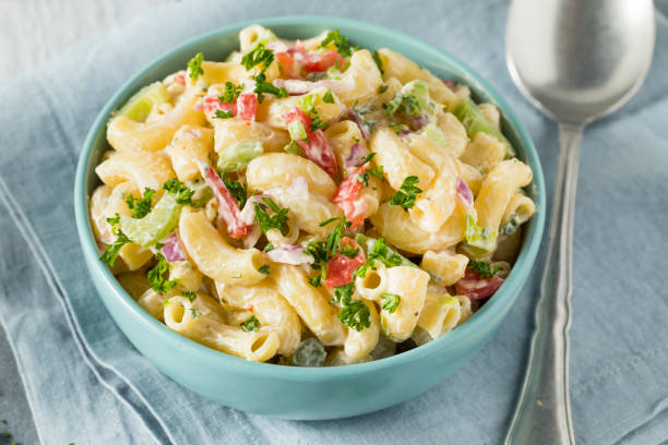 istock Yummy Homemade Macaroni Salad 697066332