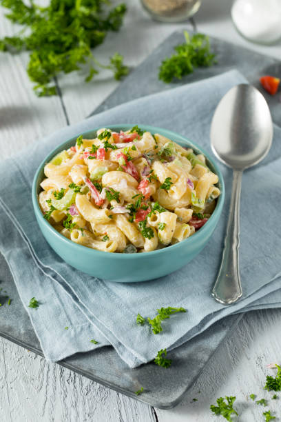 istock Yummy Homemade Macaroni Salad 697067406
