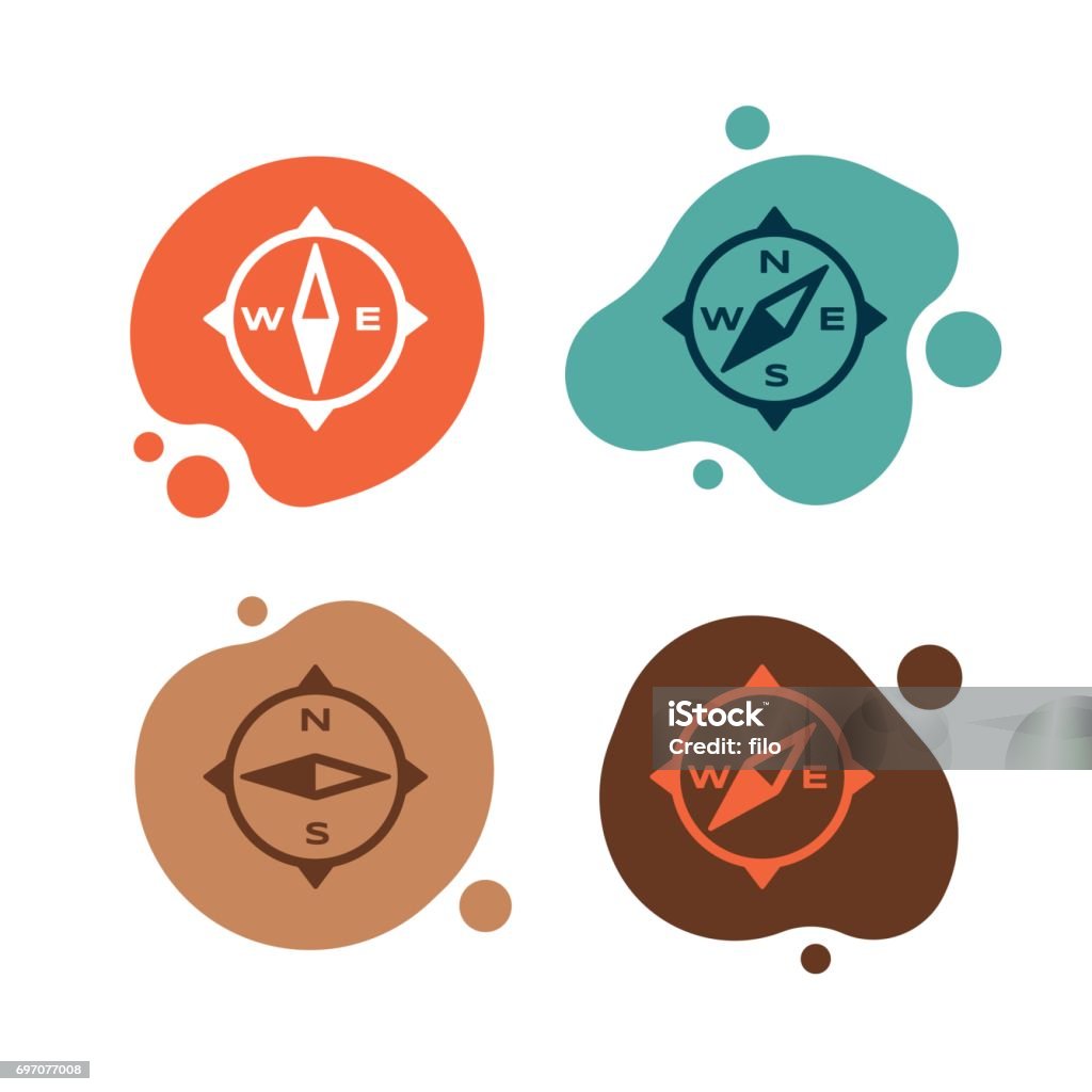 Compass Direction Symbols Stock Illustration - Download Image Now ...