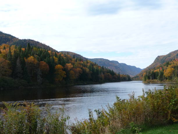 istock Jacques Cartier River in autumn 697082398