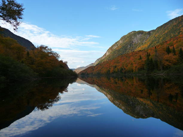 istock Jacques Cartier River in autumn 697082548