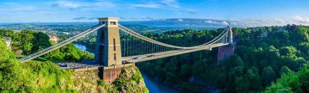 istock Panoramic view of Bristol suspension bridge 697083814