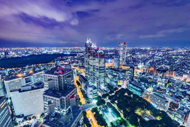 istock Night view of Tokyo 697138344