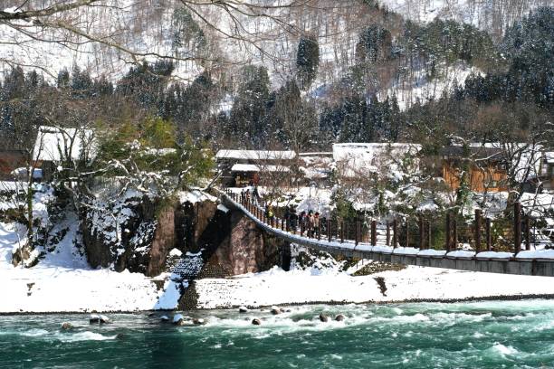 istock Shirakawa-go in the harsh winter 697156036