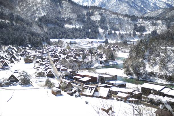 istock Shirakawa-go in the harsh winter 697158460