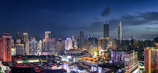 istock Shenzhen city skyline 697166266