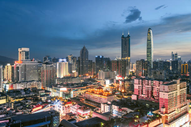 istock Shenzhen city skyline 697166458