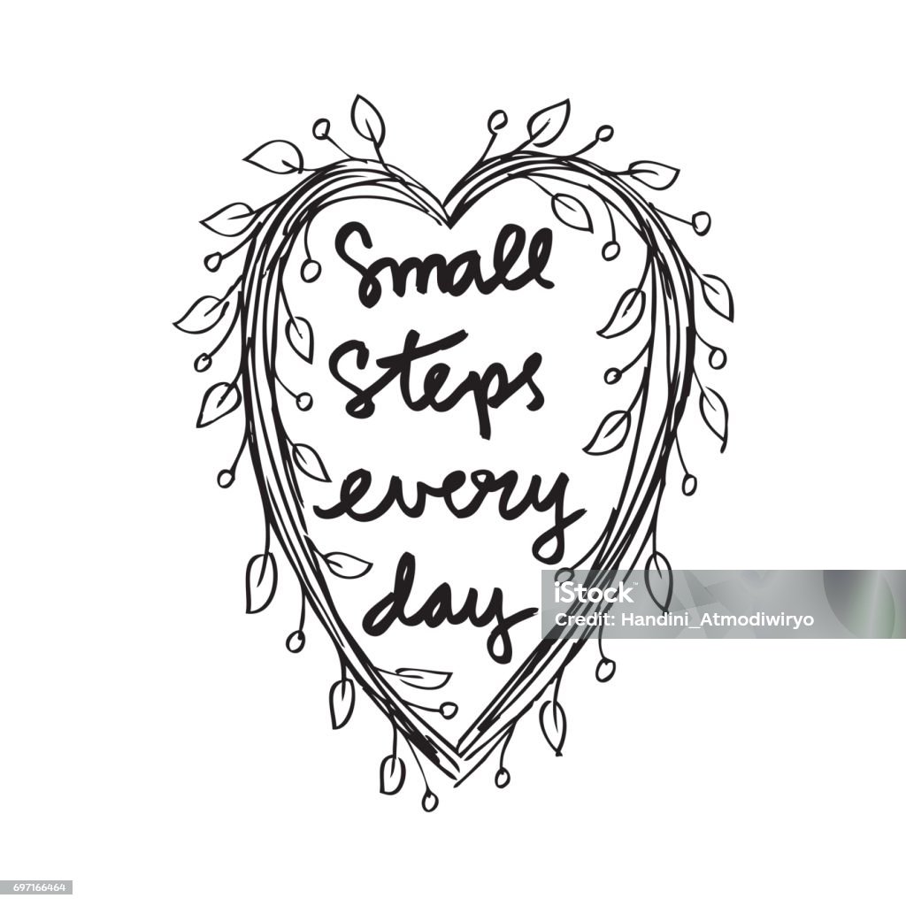 Small Steps Visual Small Steps Every Day Stock Illustration - Download Image Now ...