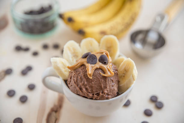 istock Peanut Butter Chocolates Bananas Ice Cream 697173506